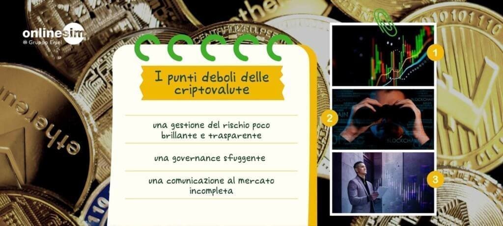 punti deboli delle criptovalute