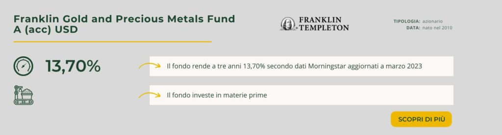 Franklin Gold and Precious Metals Fund A (acc) USD