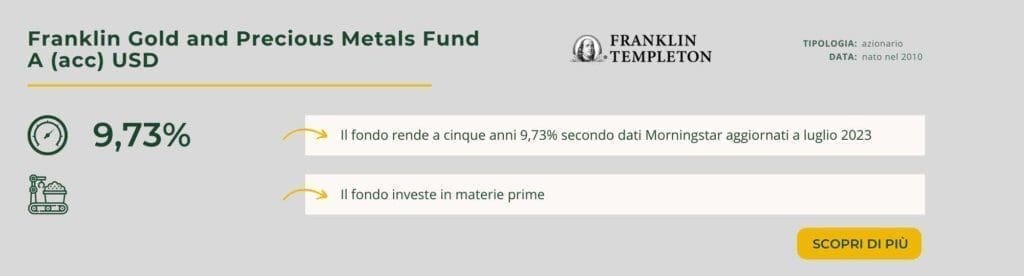 Franklin Gold and Precious Metals Fund A (acc) USD